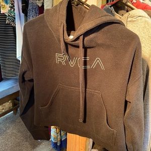RVCA Cropped hoodie black